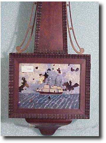 American Banjo clock with ripple front molding — Antique Clocks Price Guide