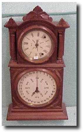 E. Ingraham and Co., "Parlor Calendar" clock, C.1881 — Antique Clocks Price Guide
