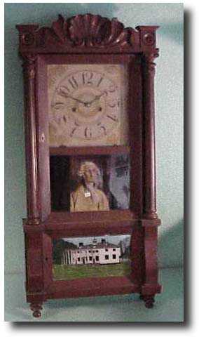 Carved Empire triple decker clock — Antique Clocks Price Guide