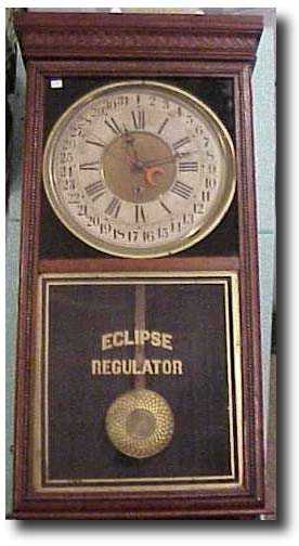 Sessions "Eclipse" regulator calendar clock — Antique Clocks Price Guide