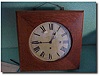 Prentiss oak box case clock, 12" dial