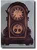 French marble case calendar mantle clock