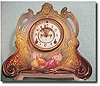 Ansonia porcelain cased mantel clock, "La Chapelle"