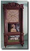 Carved Empire triple decker clock