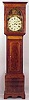 A Scottish tall clock with mahogany inlaid case.