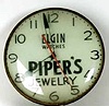 Electric advertising clock for Elgin Watches