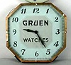 Electric advertising clock for Gruen Watches.