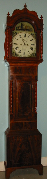 WELCH MAHOGANY LONGCASE, circa 1820 Maker: W. JOHN REES Origin: Ebbo Vale, Wales — Antique Clocks Price Guide
