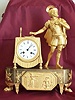 FRENCH GILT BRONZE MANTEL CLOCK, Circa 1810