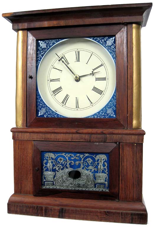 Rare miniature case on case clock. — Antique Clocks Price Guide