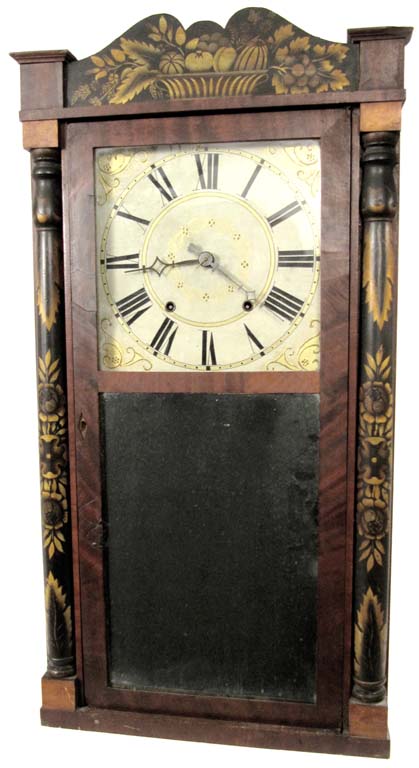 Jeromes and Darrow stenciled column. — Antique Clocks Price Guide
