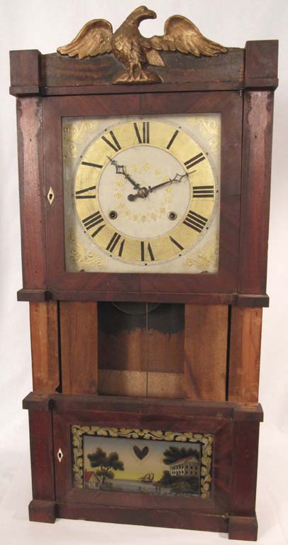 Jared Arnold, Jr., Amber, New York triple decker in "as found" condition. — Antique Clocks Price Guide