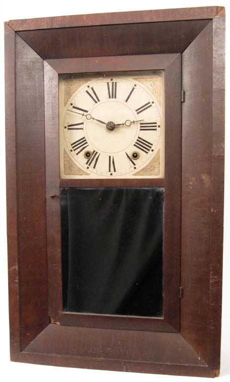 Boardman and Wells, Bristol, Conn. 30 hour wood works ogee. — Antique Clocks Price Guide