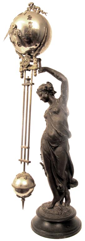 Ansonia "Huntress" swinging arm clock. — Antique Clocks Price Guide