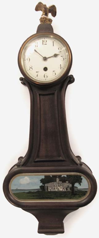 New Haven "Warren" miniature banjo clock. — Antique Clocks Price Guide