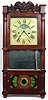 R and JB Terry Bristol, Conn. triple decker, Strap Brass movement Clock.