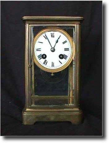 French Crystal Regulator Mantel Clock — Antique Clocks Price Guide