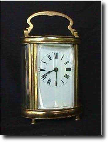 French Oval Carriage Clock, circa 1920 — Antique Clocks Price Guide