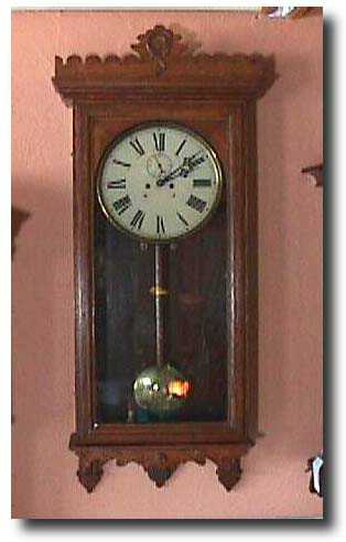 Waterbury Regulator Wall Clock, Circa 1900. — Antique Clocks Price Guide