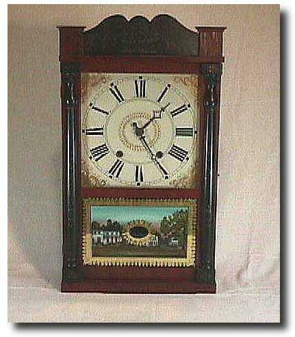 Miniature Woodworks Clock, Circa 1830 — Antique Clocks Price Guide