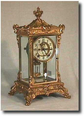 Ansonia "Elysian" Crystal Regulator Clock, Circa 1920. — Antique Clocks Price Guide