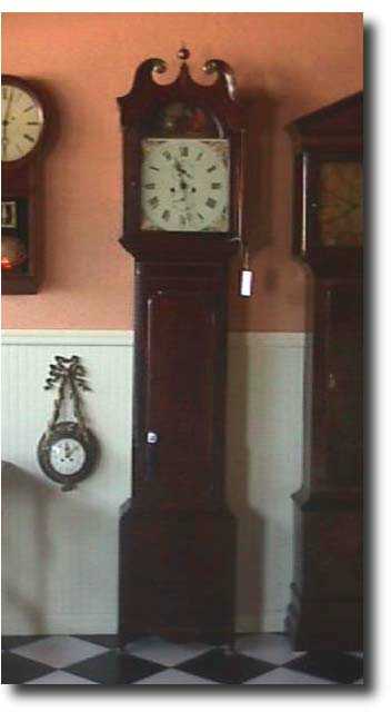 English Inlaid Mahogany Tall Clock, Circa 1830. — Antique Clocks Price Guide