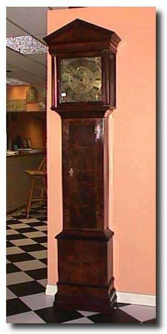 English Walnut Longcase Clock, Circa 1750. — Antique Clocks Price Guide