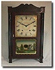 Wood Works Transitional Mantel Clock, Circa 1830.