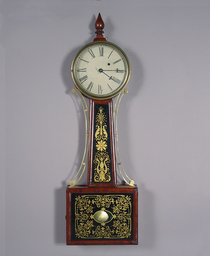 American "Patent Timepiece" Banjo Clock, — Antique Clocks Price Guide