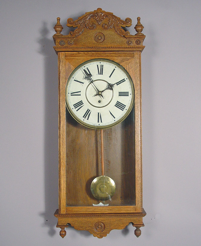 American Waterbury Clock Co. "Fostoria" Wall Clock, — Antique Clocks Price Guide