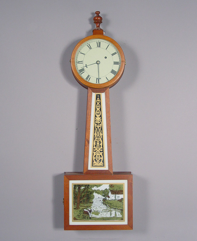 American Signed by Kilbourn and Proctor Banjo Wall Clock, — Antique Clocks Price Guide
