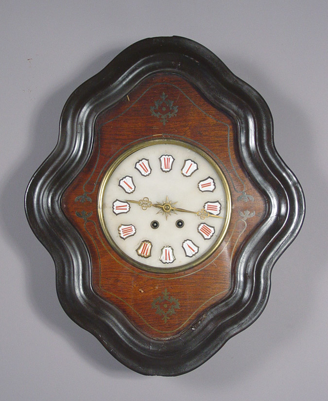 French Picture Frame Wall Clock, — Antique Clocks Price Guide