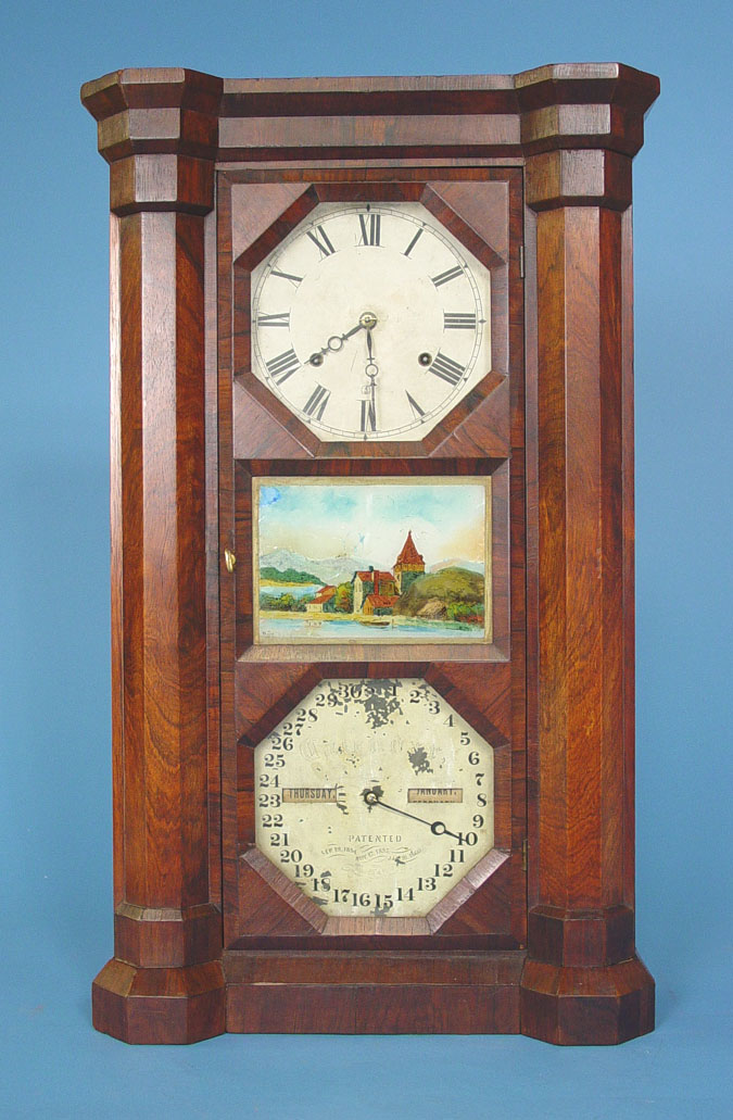 American Seth Thomas, Plymouth Hollow, Conn. 8 Day "Parlor Calendar" Clock, — Antique Clocks Price Guide
