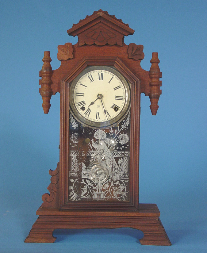 American Ansonia Clock Co. Walnut Parlor Shelf Clock, — Antique Clocks Price Guide