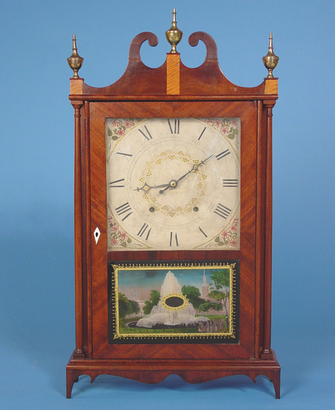 American Seth Thomas, Plymouth, Conn. Pillar and Scroll Shelf Clock, — Antique Clocks Price Guide