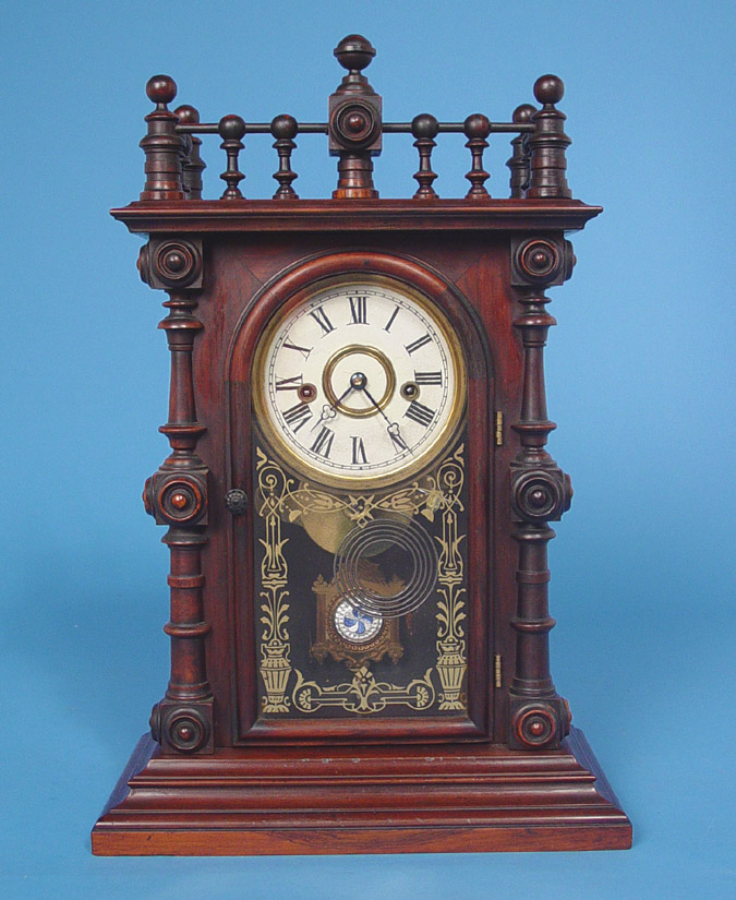 American Welch Spring and Co. "Gerster V.P."  Clock, — Antique Clocks Price Guide