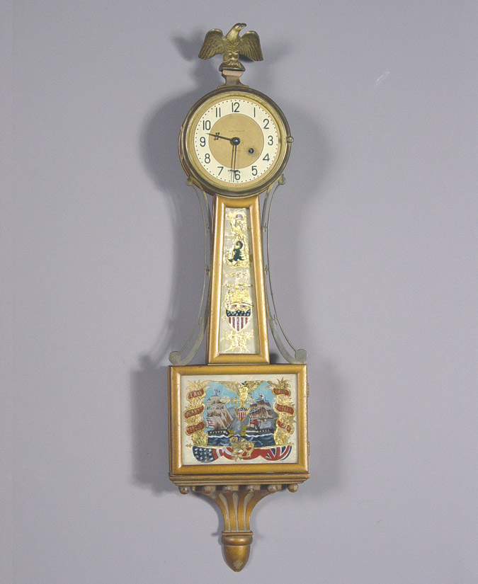 American Waltham Clock Co. Miniature Presentation Banjo Timepiece, — Antique Clocks Price Guide