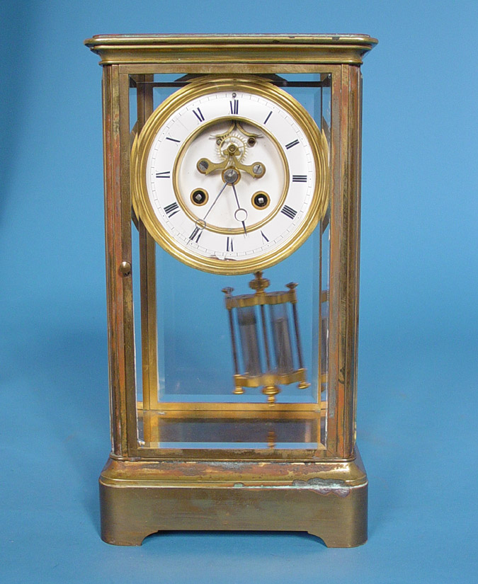 French S Marti, Paris Crystal Regulator Clock with Open Escapement, — Antique Clocks Price Guide