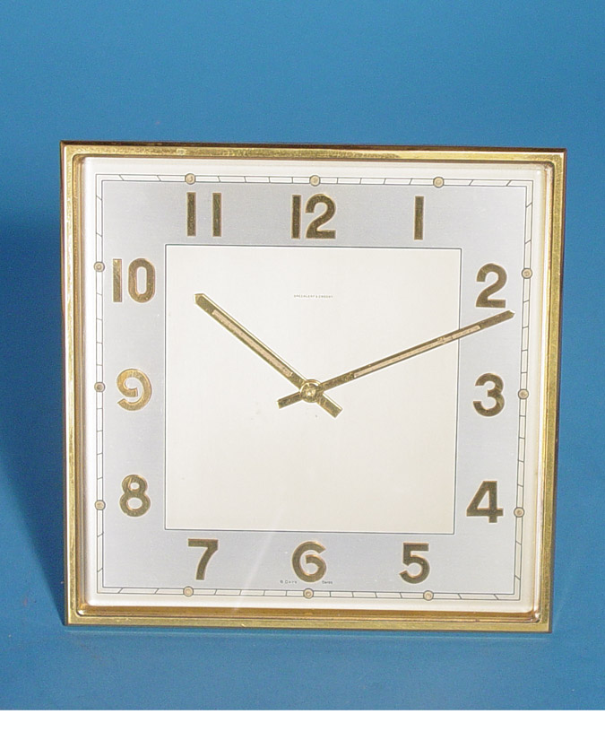 Swiss Large Retro Deco Clock, — Antique Clocks Price Guide