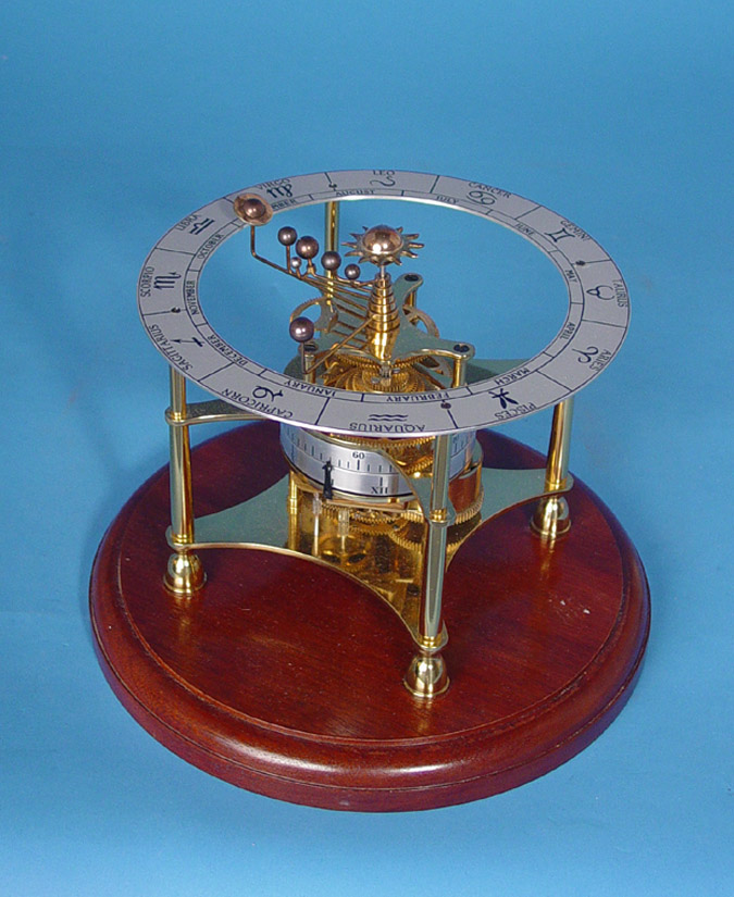 English Planetary Orrery Timepiece, — Antique Clocks Price Guide