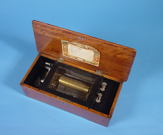 Swiss C. Knusli, Zurich Cylinder Music Box, — Antique Clocks Price Guide