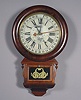 American Ansonia Clock Co. "Drop Extra Calendar" Wall Clock,