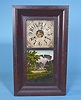 American Chauncey Jerome, Bristol Conn Mahogany Ogee Shelf Clock,