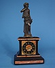 French Japy Freres Marble and Bronze Clock,