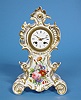 French A.D. Hunziker Old Paris Porcelain Clock,
