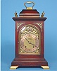 German LFS Furtwangler Mahogany Bracket Clock,