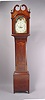 American Attributed to Joachim Hill, Fleminton, N.J. Very Rare Inlaid Tall Clock,