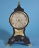 English John Johnson, Grays Inn Passage Rare Ebonized Balloon Bracket Clock,