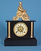 American Florence Krober, New York "Lamart" Iron Mantle Clock,