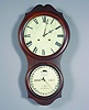 American Ithaca Calendar Clock Co. "No. 4 Hanging Office" Double Dial Calendar Clock,